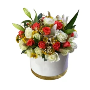 Bouquet de fleurs colorées et fraîches.