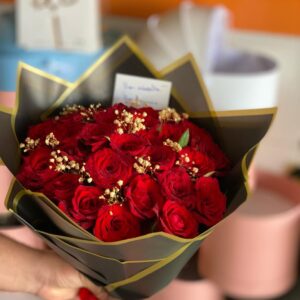 Bouque de fleurs rouge