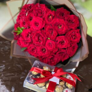 Bouque avec chocolat