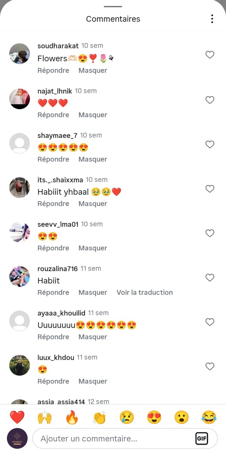 Avis clients sur fleuriste Casablanca