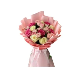 Bouquet de roses roses tendres - Douceur florale pour toutes occasions à Casablanca